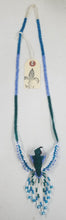 Blue, White and Green Large Hummingbird Necklace