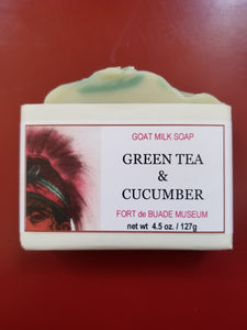 Green Tea and Cucumber Goat Milk Bar Soap