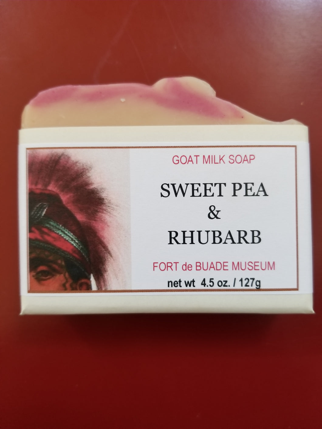Sweet Pea and Rhubarb Goat Milk Bar Soap
